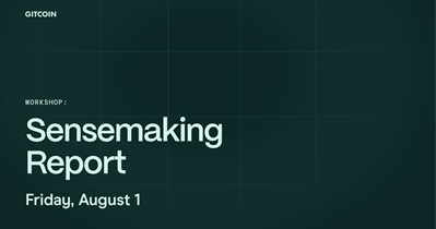 Gitcoin проведет воркшоп по формированию отчета Sensemaking 1 августа