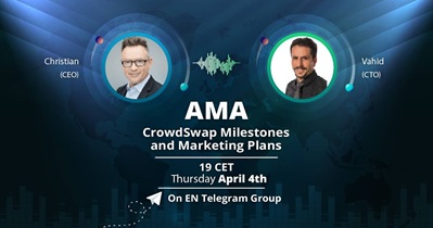 CrowdSwap проведет АМА в Telegram 4 апреля