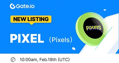 Gate.io проведет листинг Pixels 19 февраля