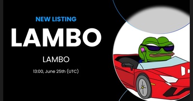 Lambo to Be Listed on Gate.io on June 25th