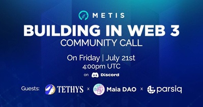 Metis to Host Community Call on Discord on July 21st