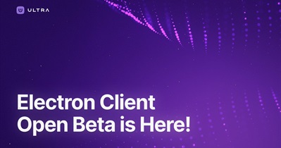 Ultra запустит бета-версию Electron Client 22 ноября
