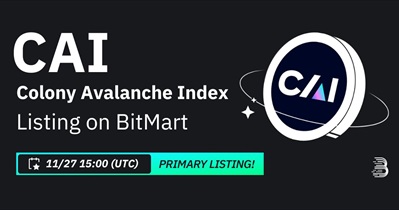 Colony Avalanche Index to Be Listed on BitMart on November 27th