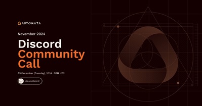Automata to Host Community Call on December 3rd