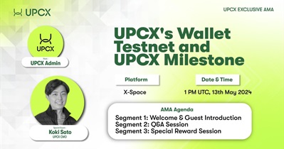 UPCX to Hold AMA on X on May 13th