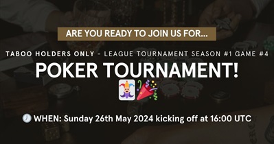 Taboo to Host Poker Tournament on May 26th
