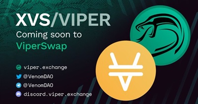 Nuevo par comercial XVS / VIPER en ViperSwap