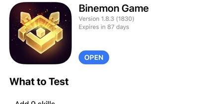 iOS için Binemon Oyunu v.1.8.3