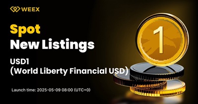 USD1 to Be Listed on WEEX on May 9th