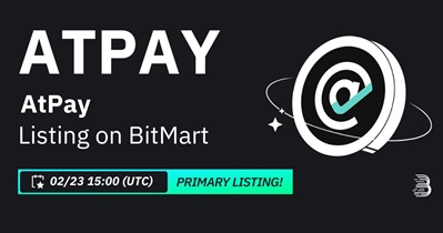 AtPay to Be Listed on BitMart on February 23rd