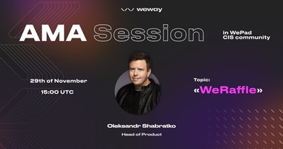 WeWay проведет АМА в Telegram 29 ноября