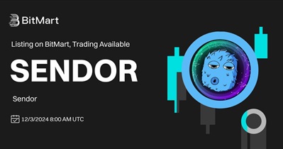 Sendor to Be Listed on BitMart on December 3rd