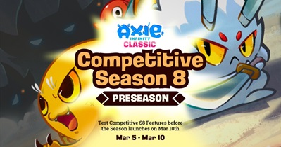 Axie Infinity to Hold Classic Competitive S8 on March 10th