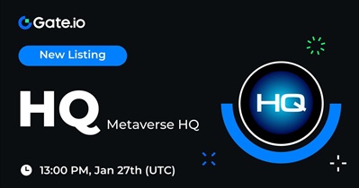 HQ to Be Listed on Gate.io on January 27th