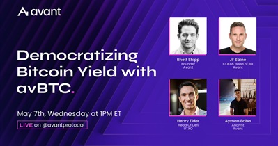Avant USD to Hold AMA on X on May 7th