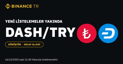 Dash to Be Listed on Binance TR