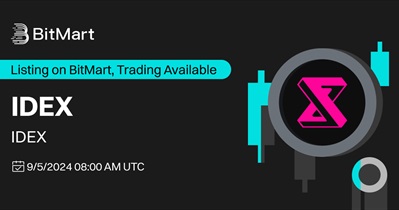 IDEX to Be Listed on BitMart on September 5th