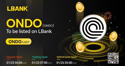LBank проведет листинг Ondo Finance 23 января