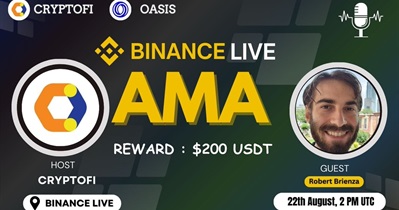 Oasis Network to Hold AMA on Binance Live on August 22nd