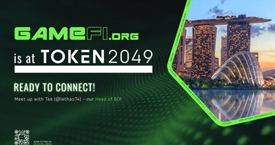 GameFi примет участие в «Token2049» в Сингапуре 11 сентября