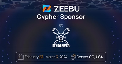 Zeebu примет участие в «ETHDenver2024» в Денвере 23 февраля
