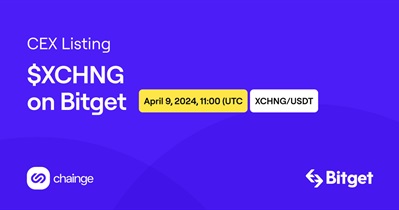 Chainge Finance to Be Listed on Bitget on April 9th