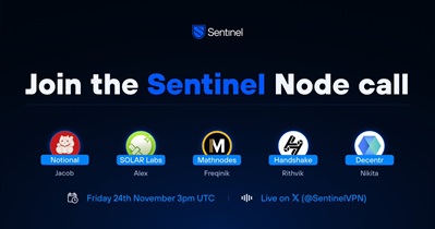 Sentinel to Host Community Call on November 24th