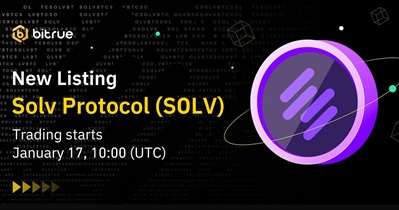 Solv Protocol to Be Listed on Bitrue on January 17th