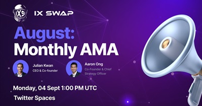 IX Swap to Hold AMA on X on September 4th