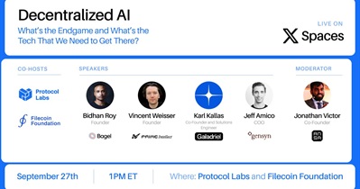 Filecoin to Hold AMA on X on September 27th