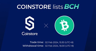 Coinstore проведет листинг Bitcoin Cash 2 февраля