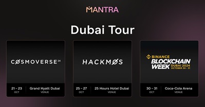 MANTRA to Participate in Binance Blockchain Week in Dubai on October 30th