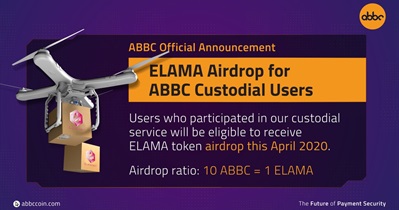 Airdrop da ELAMA para detentores de ABBC