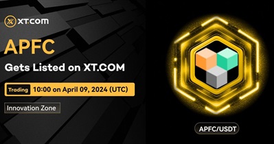 XT.COM проведет листинг APF coin 9 апреля