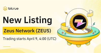 Zeus Network to Be Listed on Bitrue on April 9th