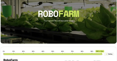 Primeiro pagamento de rendimento para RoboFarm