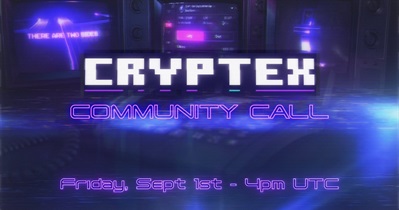 Cryptex Finance to Host Community Call on September 1st