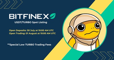 Turbo to Be Listed on Bitfinex on August 1st