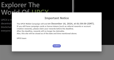 Nagtatapos ang UPCX Wallet Testnet Airdrop