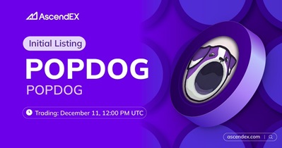 POPDOG to Be Listed on AscendEX on December 11th