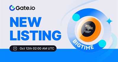 Big Time to Be Listed on Gate.io on October 12th