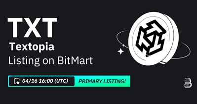Textopia to Be Listed on BitMart on April 16th
