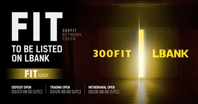 300FIT to Be Listed on LBank on March 26th