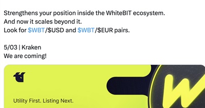 WhiteBIT Coin to Be Listed on Kraken on March 5