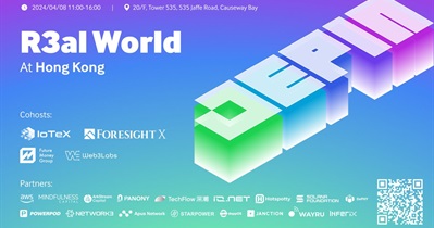 IoTeX to Participate in R3al World in Hong Kong on April 8th