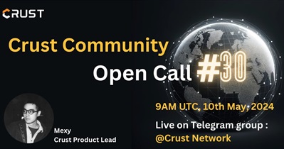 Crust Network обсудит развитие проекта с сообществом 10 мая