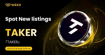 Taker Protocol to Be Listed on WEEX