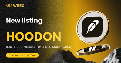 Robinhood Markets (Ondo Tokenized Stock) to Be Listed on WEEX