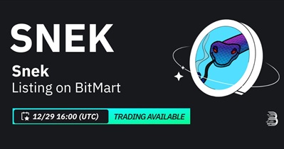 Snek to Be Listed on BitMart on December 29th