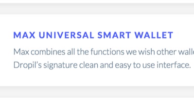 Max Universal Smart Wallet